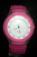 Reloj Correa Goma-Fucsia