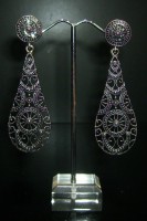 Pendientes Lágrima Bañado plata